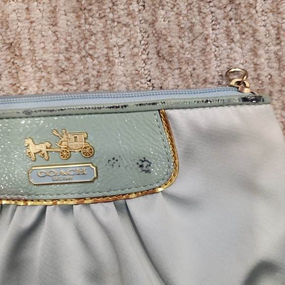 Coach Amanda Pleated Satin Wristlet - Picture 4 of 11